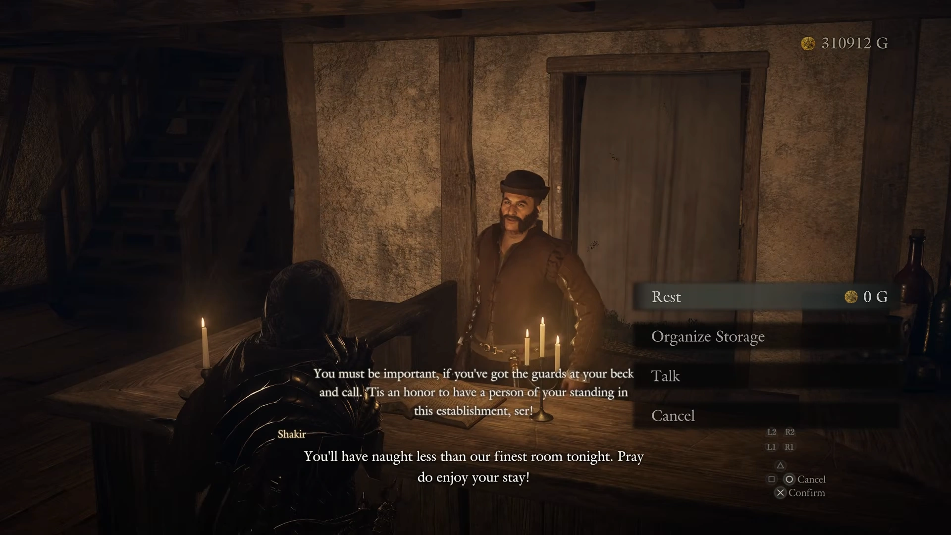 Innkeeper offers Rest for zero gold after arranging the room for the Arisen
