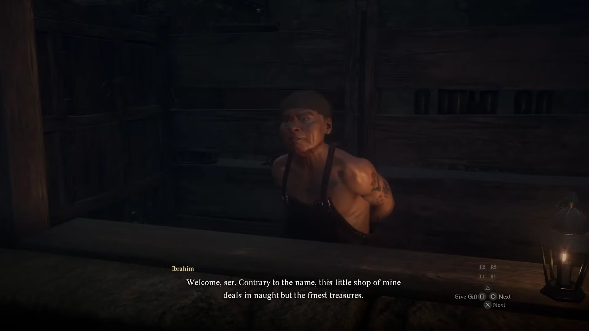 Ezekiel welcomes the Arisen inside the restricted tavern shop
